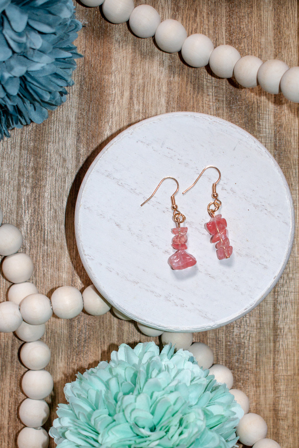 Rock Candy Stacked Stone Earrings