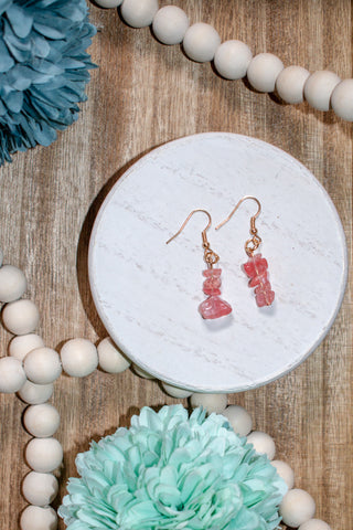 Rock Candy Stacked Stone Earrings