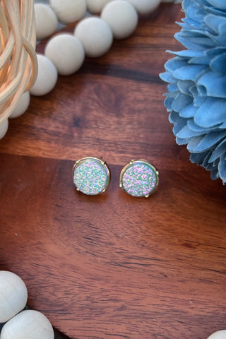 It’s A Druzy Earrings in Mint