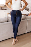 On The prowl High Waist Hand Sanded Resin Skinny Jeans