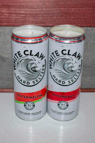 Watermelon Repurposed White Claw Candle