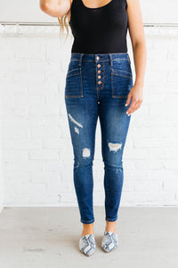 Patch Of Cargo Skinny Judy Blue Jeans