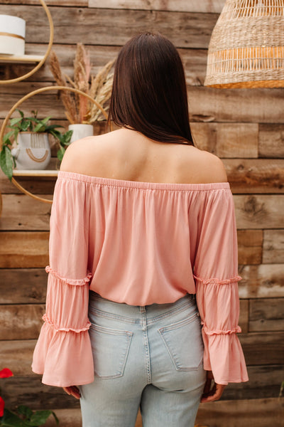 Sunset Sailing Bodysuit in Perfect Peach