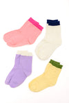 Sweet Socks Set of 4 Pairs In Colorblock