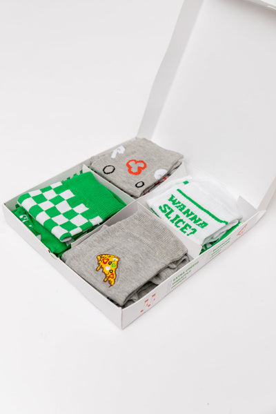 Pizza Party Sock Set